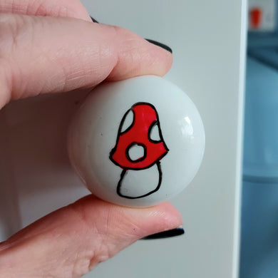 Toadstool drawer knob Laura Lee Designs