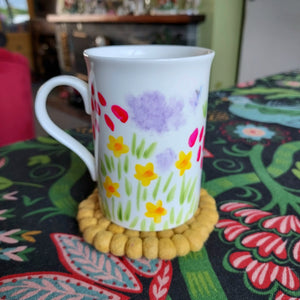 Meadow Flowers Classic Mug  - Hand Painted - Fine China