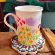 Load image into Gallery viewer, Meadow Flowers Classic Mug  - Hand Painted - Fine China