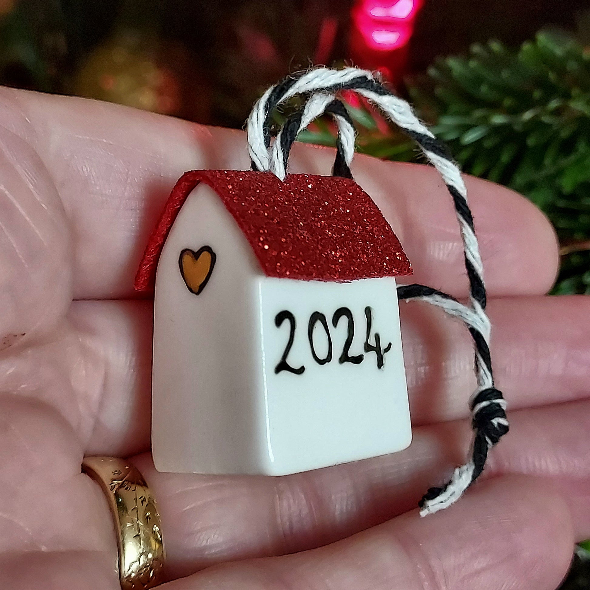 2024 house tree ornament decoration Laura Lee Designs