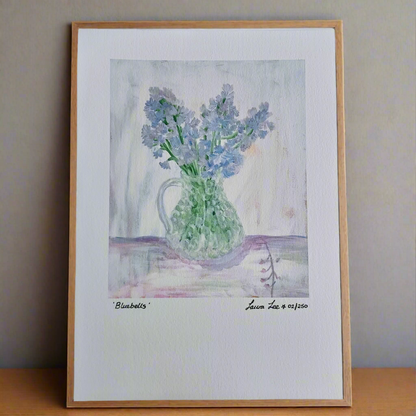 Bluebells limited edition Giclee print Laura Lee