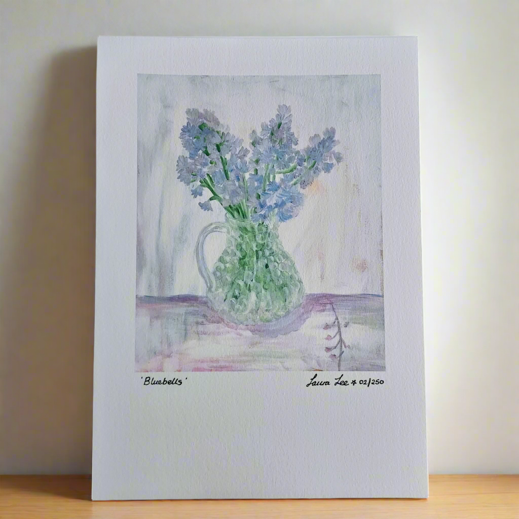 Bluebells Laura Lee Designs limited edition print