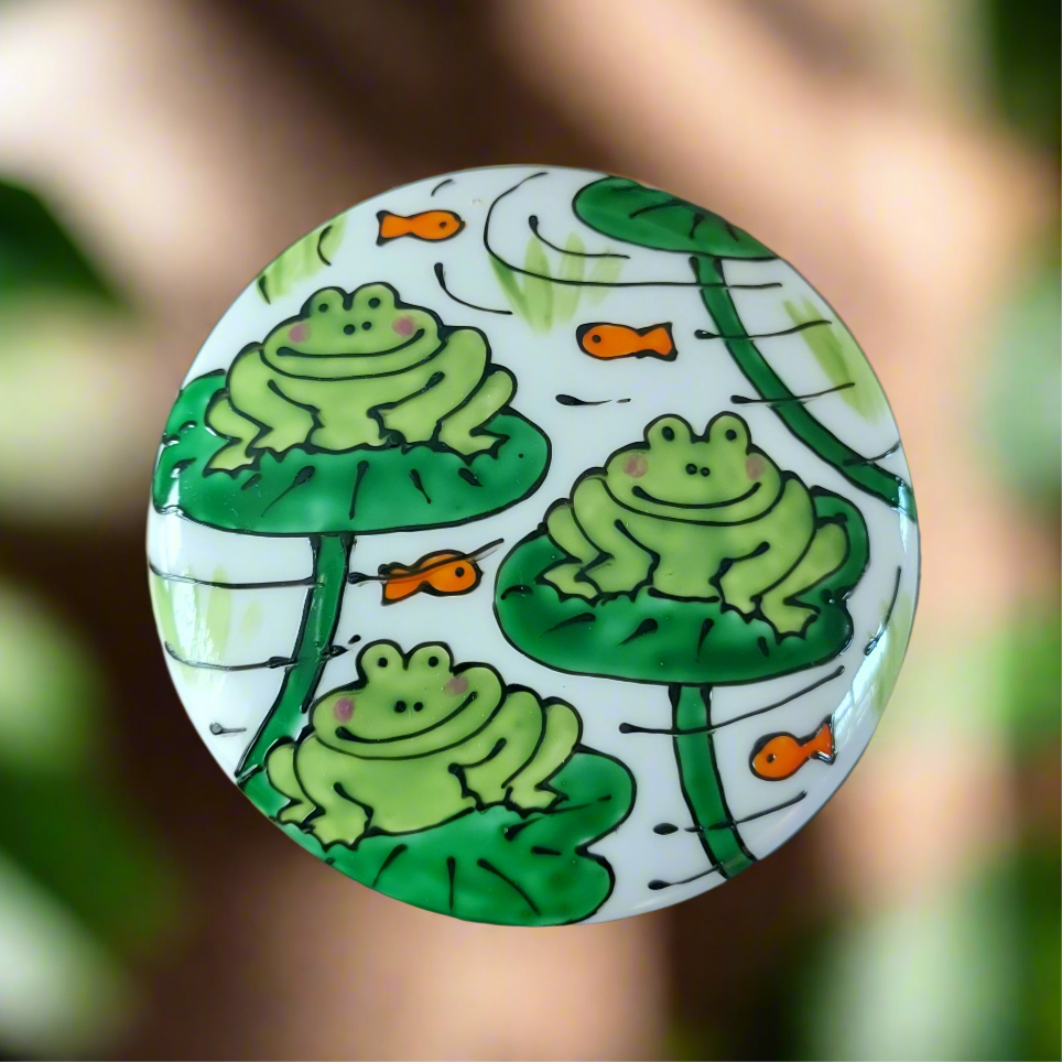 Frog trinket box Laura Lee Designs 