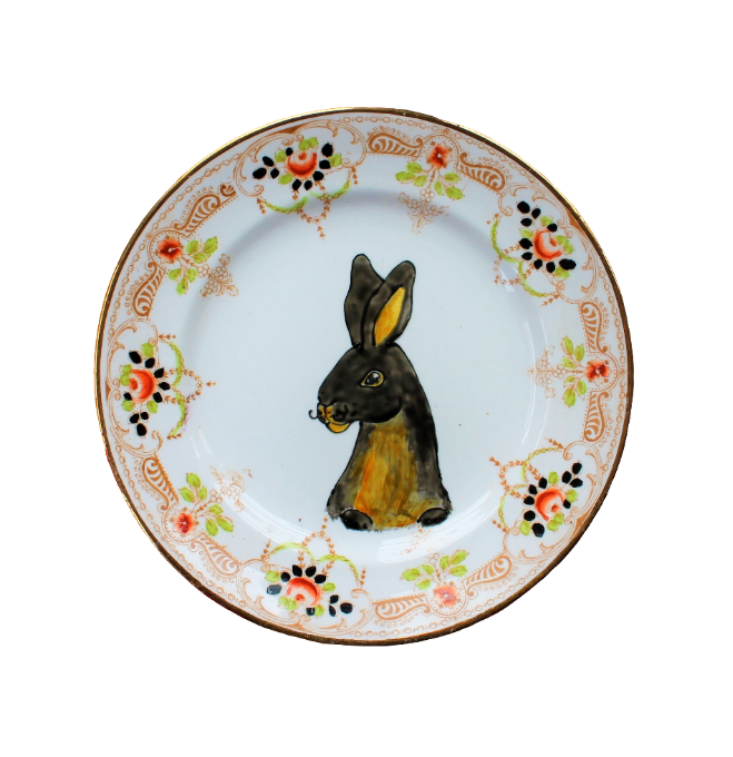 Rex rabbit plate Laura Lee