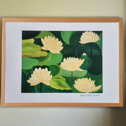 Laura Lee limited edition waterlily print