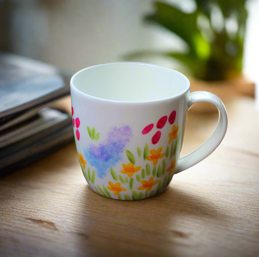 Meadow flowers mug Laura Lee