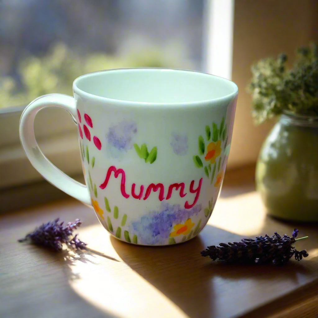 Meadow flowers mummy mug Laura Lee