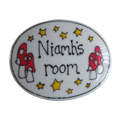 Niamh room sign