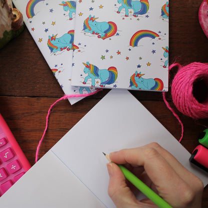 Plain pages unicorn notebook