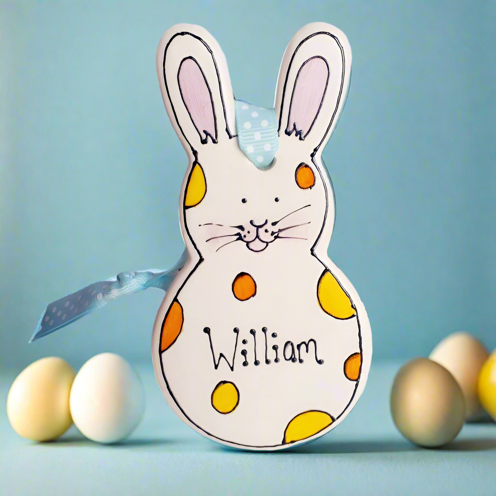 Personalised bunny ornament