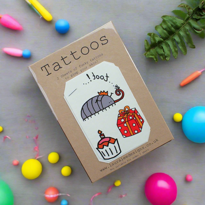 Cute Limited Edition Party Cyril The Woodlouse Tattoos Laura Lee Designs