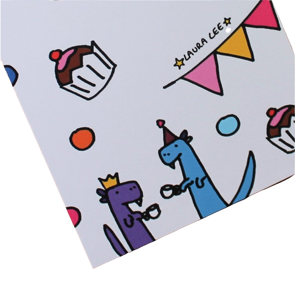 Dinosaur party note book