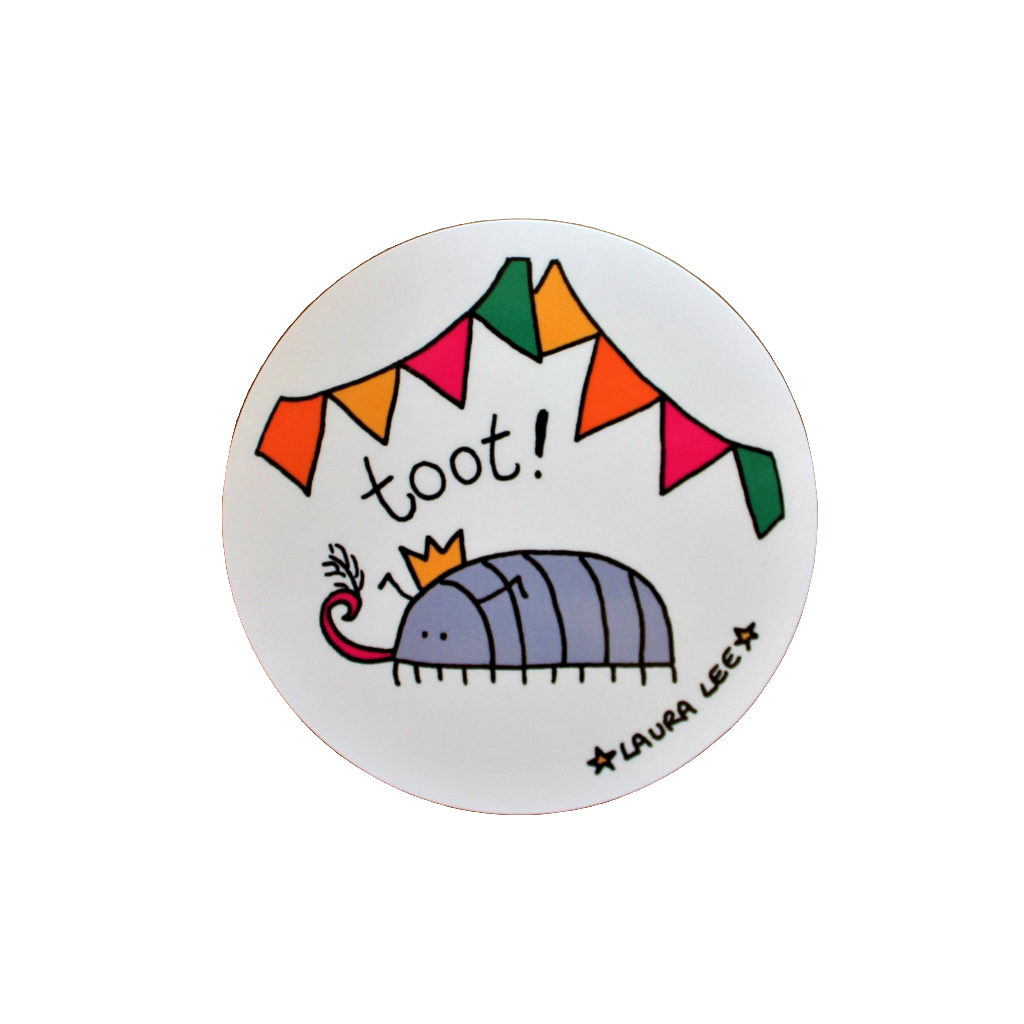 Toot! Cyril Coaster - Limited Edition - Party - Woodlouse - Wooden - Entomology