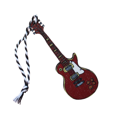 Wooden Electric Guitar Hanging Decoration - Les Paul - Birch Wood - Ornament - Eco