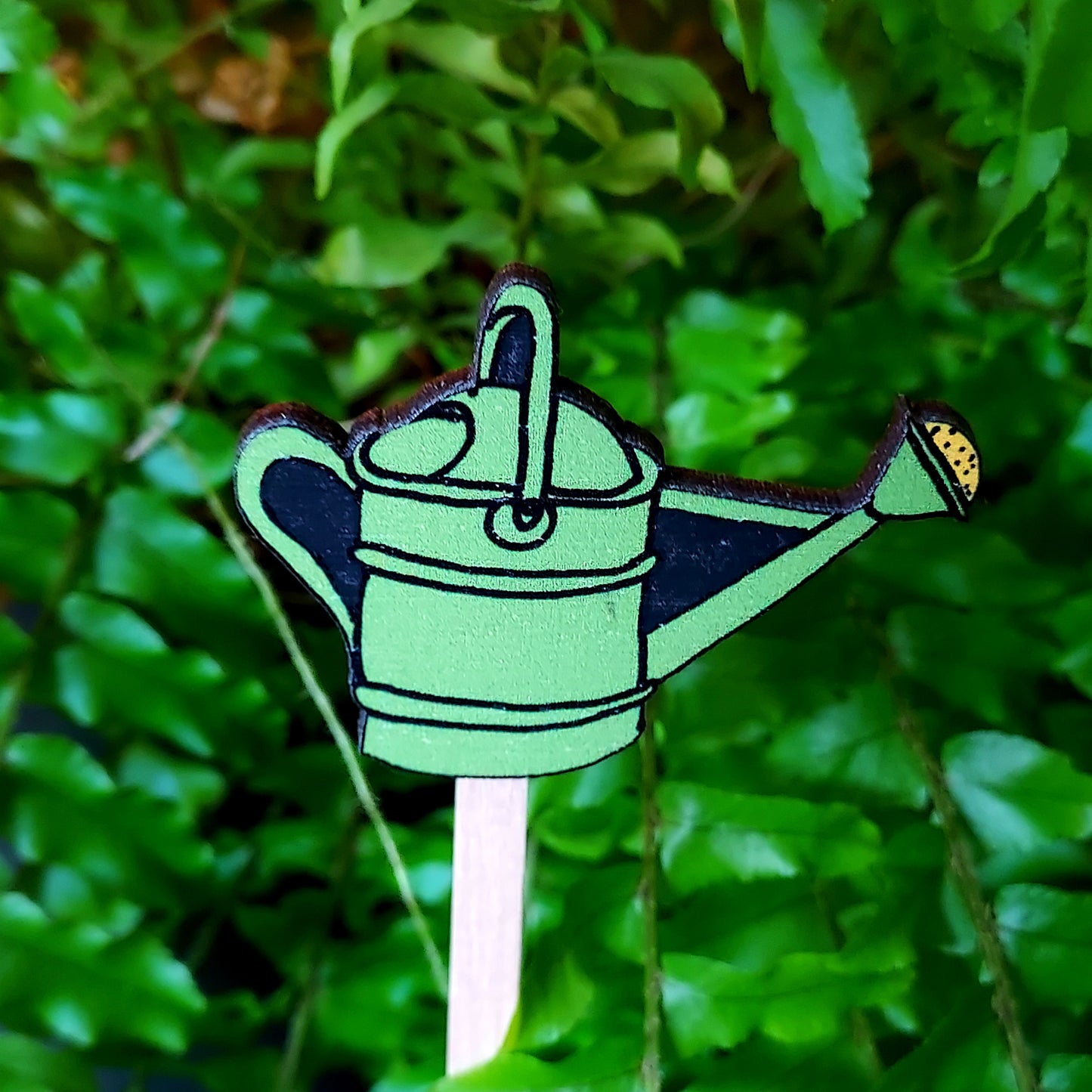 Watering Can Plant Stick - Watering Reminder - Gift For Growers - Terrarium Decor