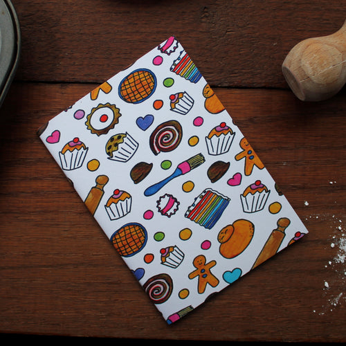 Baker's Notebook - 36 Plain Pages - Pocket Size - 100% Recycled - Eco