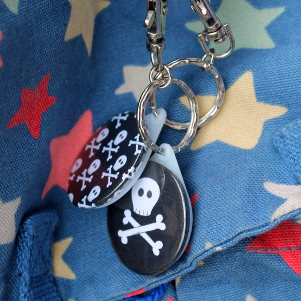 Laura Lee Designs Jolly Roger Pirate Keyring