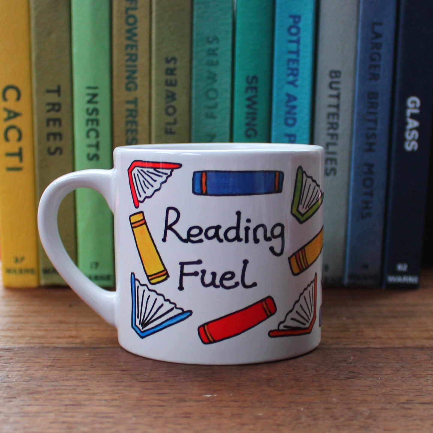 Laura Lee Designs Printed Reading Fuel Book Childrens Mug GIft